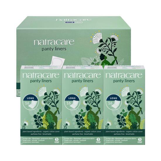 Ежедневные прокладки Natracare 3 упаковки, 2 вида, выберите 1 (длинные 16 шт. * 3 упаковки / изогнутые 30 шт. * 3 упаковки)