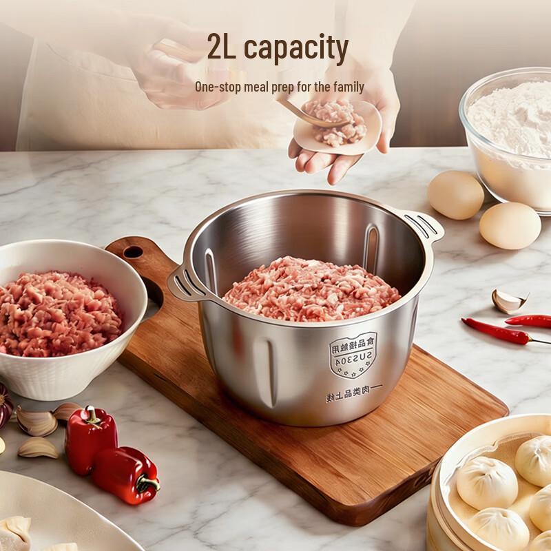Peskoe Electric Meat Grinder Food Processor CN plug (adapter included)