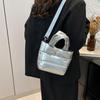 Yogodlns Woman Puffy Lightweight Handbag Large Capacity Quilted Shoulder Bag Adjustable Strap Puffer Tote Handbag Shopping Bag