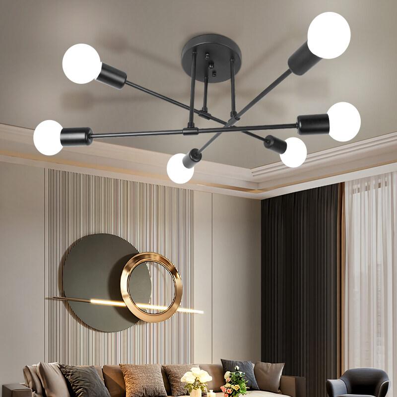 Canmeijia Modern Chandelier Nordic Decor Lamp Celing Light 6 Head Pendant Lights Hanging Light For Living Dining Room