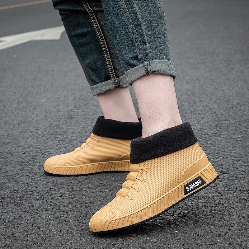 Мужские Нескользящие Водонепроницаемые Короткие Резиновые Сапоги для Кухни, Мойки Машин, Рыбалки и Многого Другого