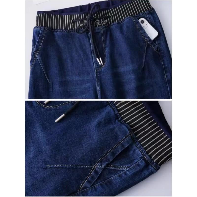 Женские повседневные винтажные эластичные джинсы прямого кроя с высокой талией, зимние теплые утепленные бархатной подкладкой джинсовые брюки с широкими штанинами