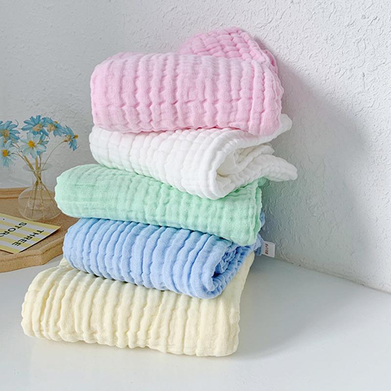Детское банное полотенце, 6 слоев, марлевое одеяло для младенцев, 1 шт., детская пеленка, постельное белье 105*105 см, одеяло из чистого хлопка с пузырьками, муслиновое одеяло