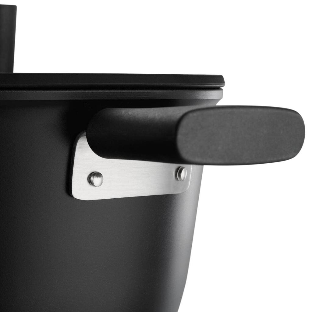 [Officially Imported] Fiskars 22cm Casserole (with lid), Induction/Gas Compatible, Non-Stick, "Hard Face" 1052227