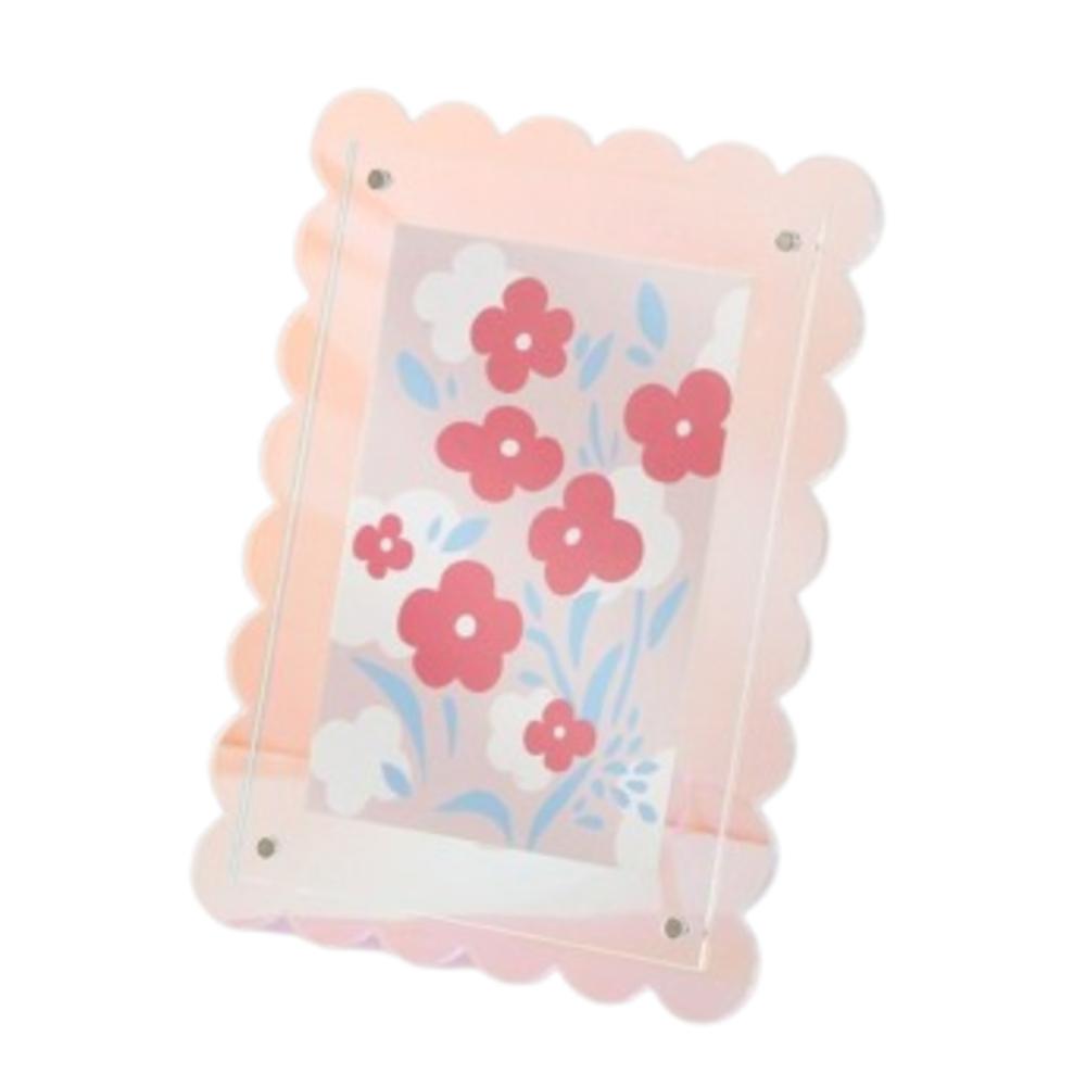 Desktop Display Photo Frame Acrylic Stand Photos Decorative Rack Photocard Holder for Home