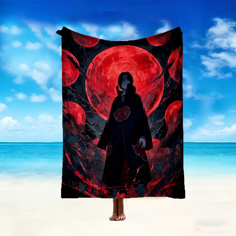 1pc Comfortable Home Print Throw Blanket, naruto Blanket For Bed and Sofa Use, Special Present For Family