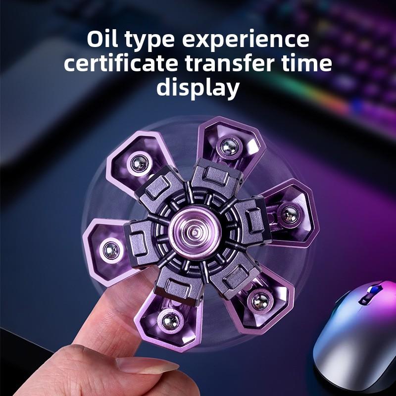 EDC фиджет спиннер гироскоп с открытой броней игрушки для снятия стресса для взрослых простые магнитные игрушки