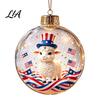Garden Party Ornaments Glowing Christmas Story Ornament, Light?Up Mini Holiday Scene Hanging Ball with Warm Winter Festival Supplies LED Light,