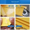 Yellow Kraft Paper Bubble Envelope - Self-Adhesive, Protective Packaging for Express Logistics