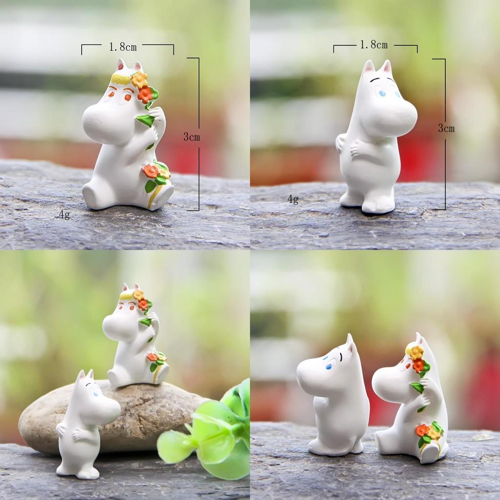 Resin Moomin Micro Landscape Hippo With Creative Diy Craft For Promotional Gifts And Holiday Decoration