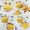 Cute Bee Plush Small Coin Wallet For Creative Portable Storage Of Headphones Keys Makeup