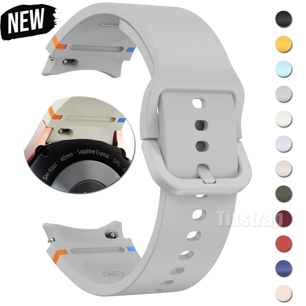 Силиконовый ремешок для часов 20 мм для Samsung Galaxy Watch 7/6/5/4 44 мм 40 мм Браслет Galaxy Watch 6 classic 5 pro 45 мм 47 мм 43 мм Ремешок