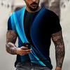 Men'S T-Shirt Short Sleeve Printed Summer Round Neck Top Trend Casual Sweatshirt