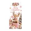 Decorative Stickers for Store Christmas Window Clings, Cute Snowman Santa Penguin Reindeer Durable Sunproof Glass Decal Glass, Reusable Holiday Static