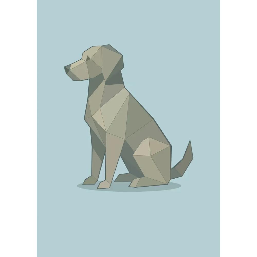 Абстрактные Геометрические Стереоскопические Милые Животные Постеры Ягуар Пингвин Медведь Принты Картина на Холсте Настенное Искусство Картина Домашний Декор Комнаты