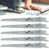 5Pcs HCS Reciprocating Saw Blade Effective Saw Blade BI-Metal Handsaw Wood Pruning Cutting Jigsaw Blade Woodworing Hand Tools