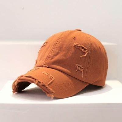 WoZhen Vintage Distressed Hats Soft Top Custom Cap Baseball Cap With Rips