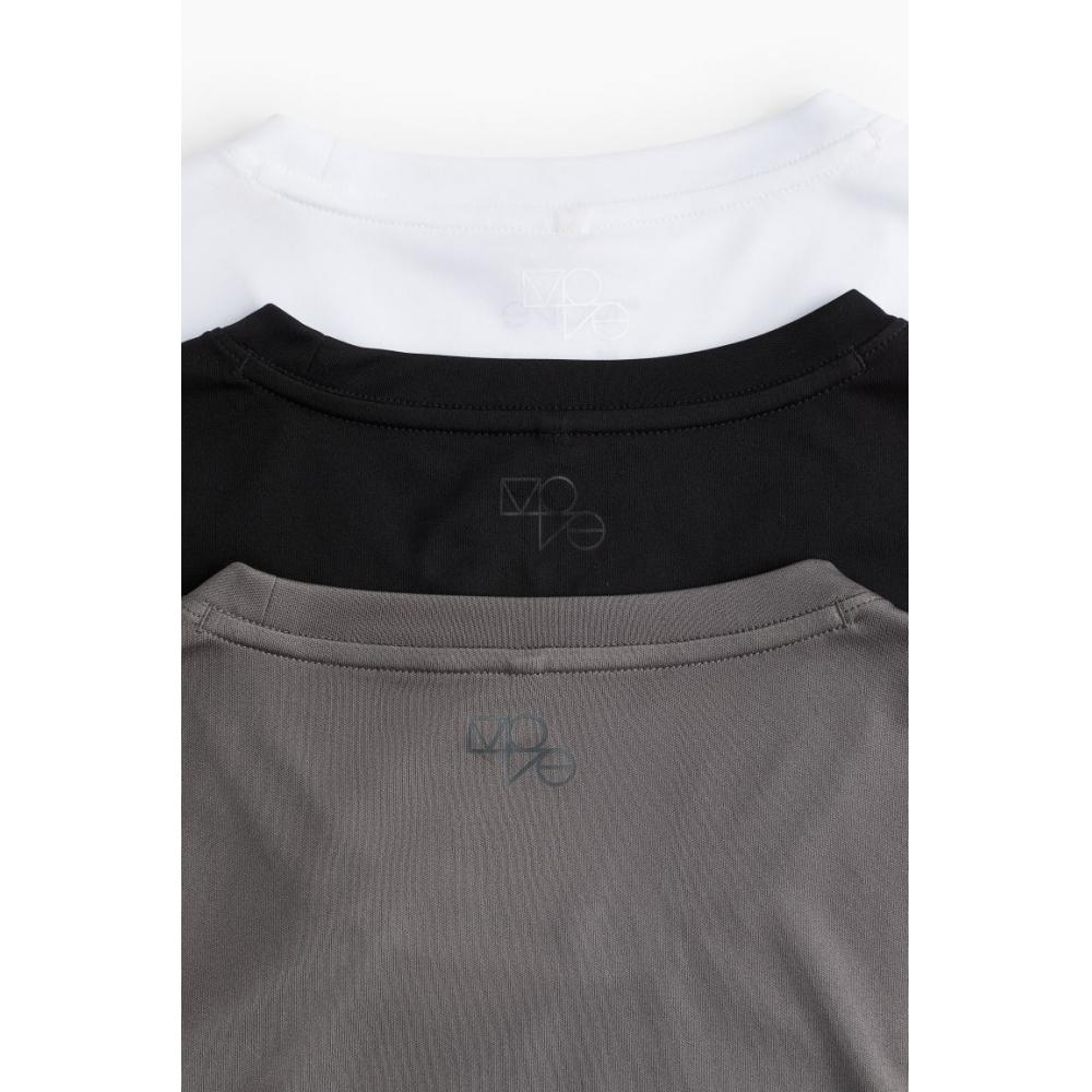 Футболки HM dryMove Sport из 3 предметов Белый Темно-серый Черный