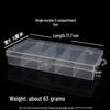 Fishing Gear Storage Box with Double-Sided Lure Compartments and Soft Bait Holder