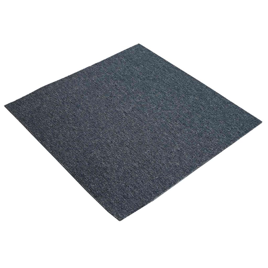 Blue Gray Carpet Tile 50 x 50 cm 4 pcs PP and Bitumen