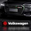 Для автомобиля Volkswagen Стайлинг автомобиля Декоративные светодиодные огни Украшение решетки переднего капота Значок Для Volkswagen Polo B5 B6 B7 T4 T5 Golf