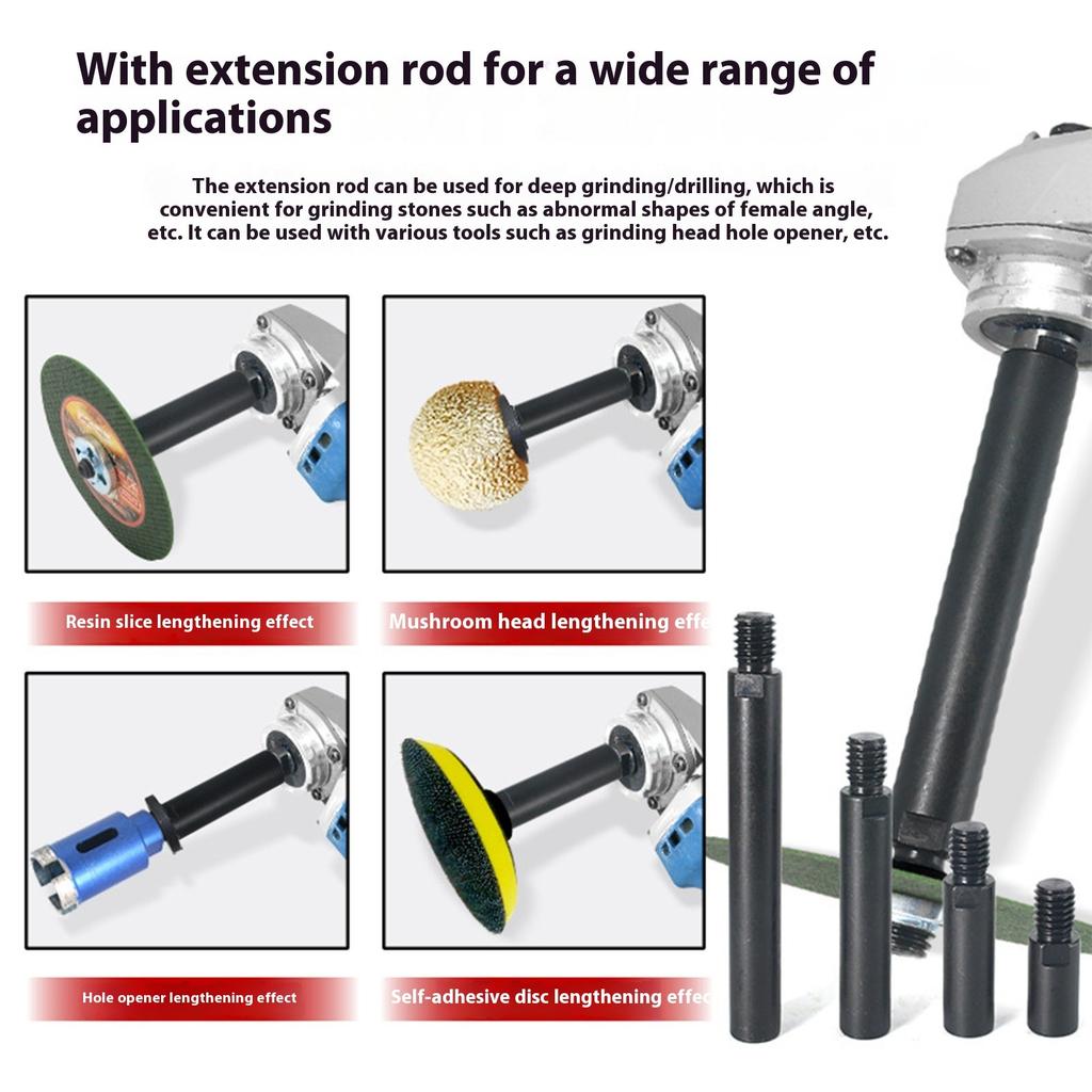 5/8-11 Threaded Universal Adapter For Angle Grinders Heavy Duty Alloy Steel Extension Shaft Accessory With Secure Connection