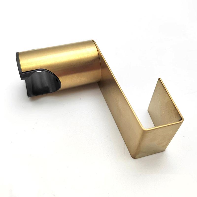Bidet Sprayer Holder Toilet Bathroom Attachment Stainless Steel Hanger Brushed Socket Wall Hook for Handheld Shower Wand