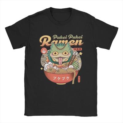 Футболка Pukei Pukei Ramen Monster Hunters Мужская Хлопковая Смешная Футболка Круглый Вырез Игра Аниме Футболки Короткий Рукав Топы Лето