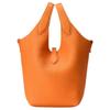 Polo Ralph Lauren Logo Solid Tote Bag Shopping Crossbody Leather Handbag Small Women tote bags Orange 428944657002