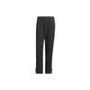 Letter Print Cuffed Loose Sports Pants Unisex Pants Black IK3504