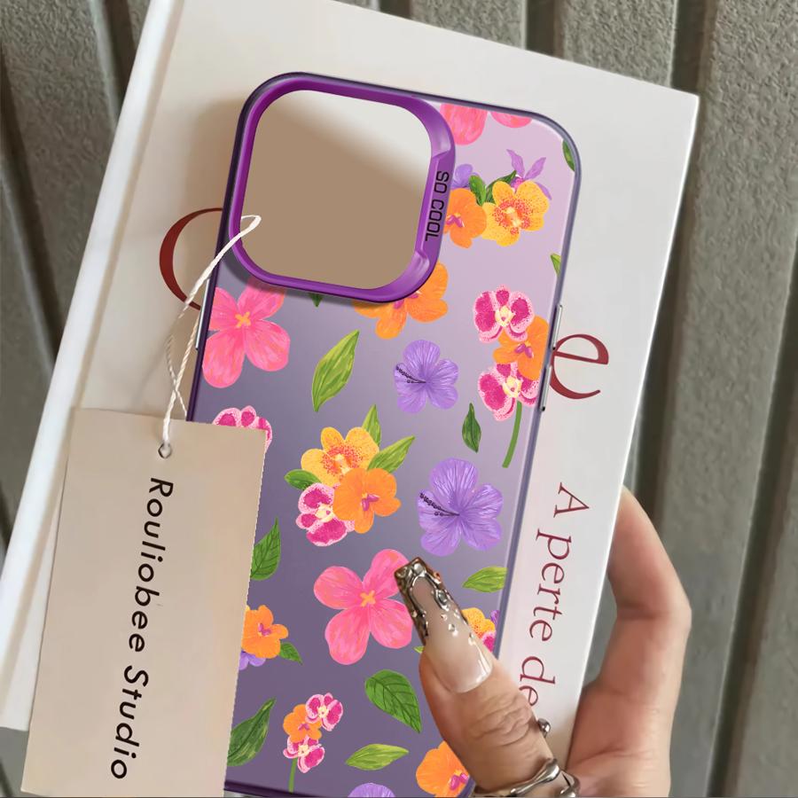 Чехол для iPhone 17 Pro Max 15 Plus Air 13 Pro 14 12 16 11 XR XS Задняя крышка для телефона Фрукты Цветы
