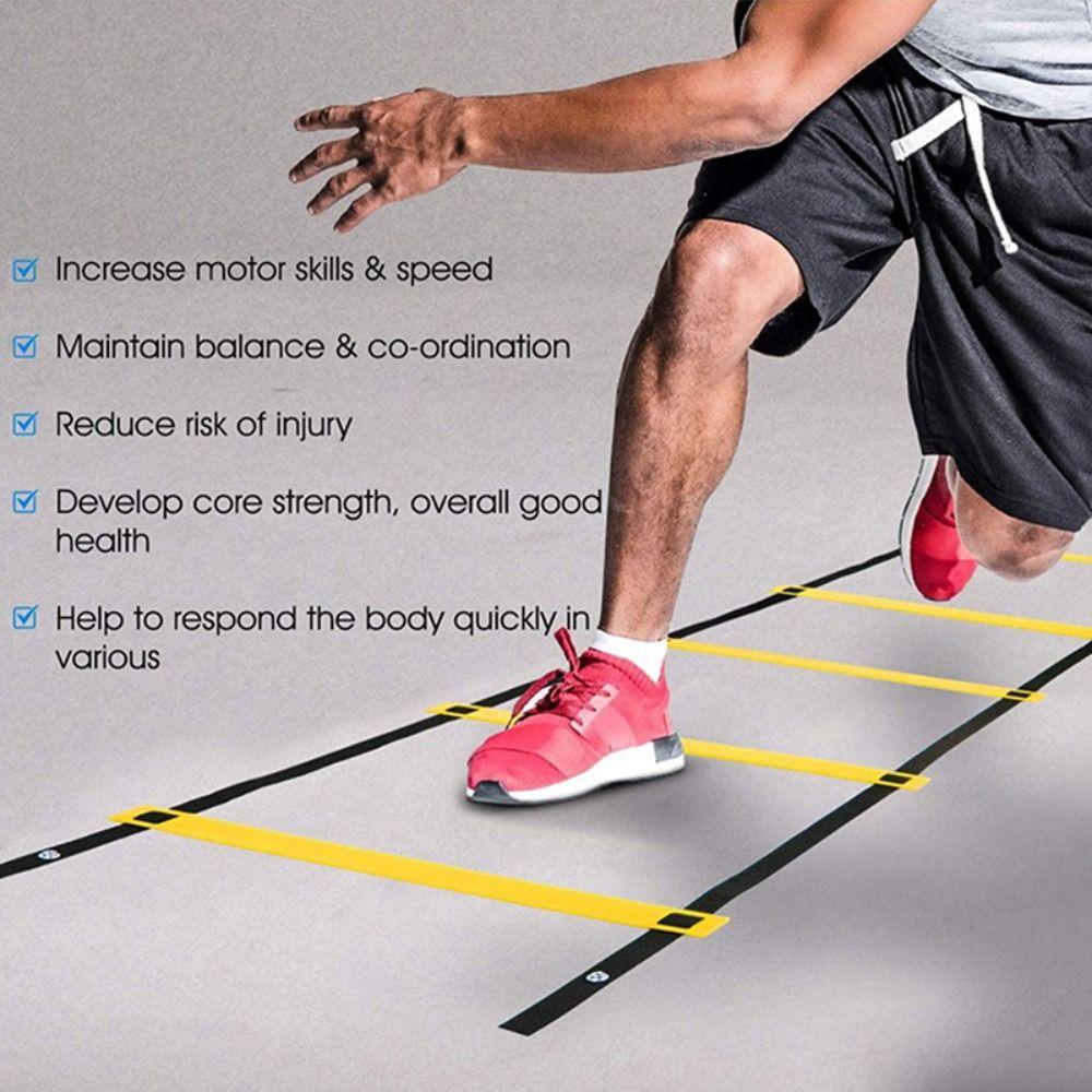 Спортивные упражнения Оборудование Тренировка Футбол Ловкая Лестница Тренировочные лестницы Футбольная Скоростная Лестница