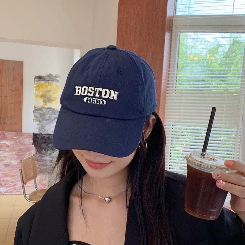 Peaked Cap Men'S And Women'S Wide Brim Big Head Circumference Sun Protection Visor Embroidery Versatile Face Small Baseball Cap