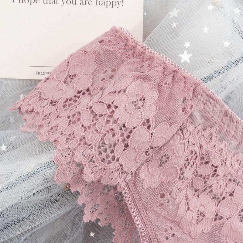 Сексуальные кружевные трусики, женское прозрачное нижнее белье с низкой талией, прозрачное нижнее белье-стринги