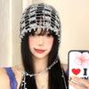 Shining Crystal Chain Beaded Hats Bridal Head Ornament Mesh Hair Accessories  Wedding Occasion