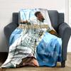 Mbappe Personalized Text Blanket Lightweight Personalized Blanket Comfortable Great for Bed Home Decor Office Nap Ideal for All Seasons