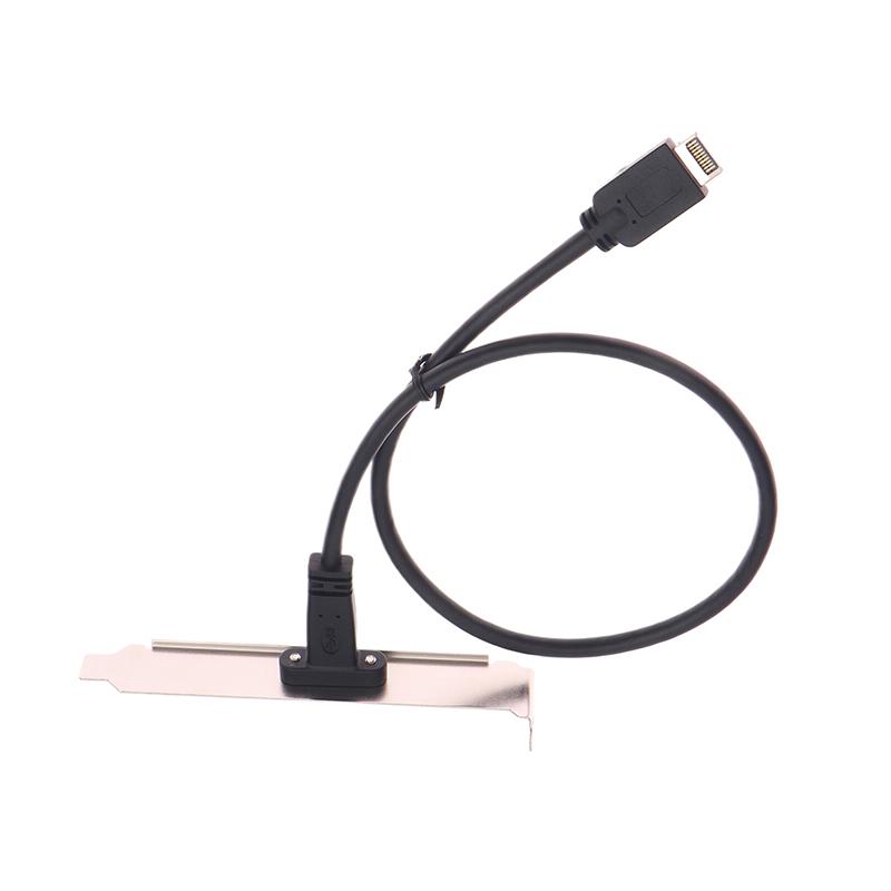 50 см USB 3.2 Разъем на передней панели Тип-E к USB-C Тип C Разъем Женский Удлинительный Провод Кабель TYPE-E Кабель-перегородка