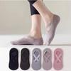 3Pair Professional Women Yoga Sock Silicone Anti-slip Ballet Pilates Socks Women Backless Breathable Bandage Yoga Sport Socks