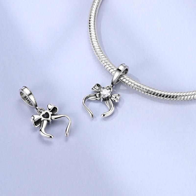 New 925 Silver Charms Beads Pendant Bow Perfume Bottle Dream Catcher for Bracelet Women Jewelry