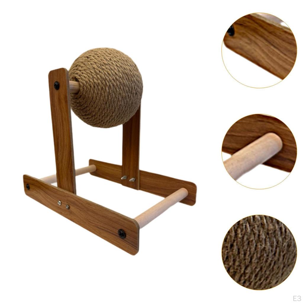 Игрушка-когтеточка для кошек, сизаль, шарик, шлифовальный коготь, износостойкий, интерактивный, для домашних животных