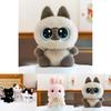 Плюшевая игрушка-кошка, короткий ворс, хлопок, милая кукла-животное для детей и коллекционеров
