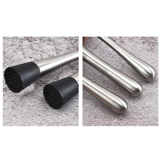 Коктейльный мадлер из нержавеющей стали для мохито, лимонада, фруктовых напитков, барных принадлежностей с длинной ручкой для домашнего бармена, ресторана