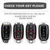 Кожаный чехол для смарт-ключа Hyundai Sonata Tucson Santa Fe Elantra Palisade Kona Staria Ioniq 5 6 Grandeur 3 4 5 Кнопочный кейс