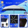Ninestar Sun White и Rain или Полностью Автоматическое Открытие и Обратное 6 УФ Защита от Солнечных Ожогов и Складывающийся Грег Грейс x Темно-синий G&G Зонт, Зонт, Двухцветный Темно-синий,