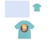 Mens Loose Fit Cotton Blend Short Sleeve T-Shirt With Cartoon Print Breathable Casual Tee Teens Adults