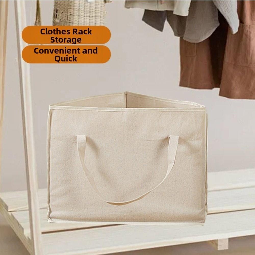 Space-Saving Clothes Storage Basket Foldable Wardrobe Organizer  for Clothes Hangers