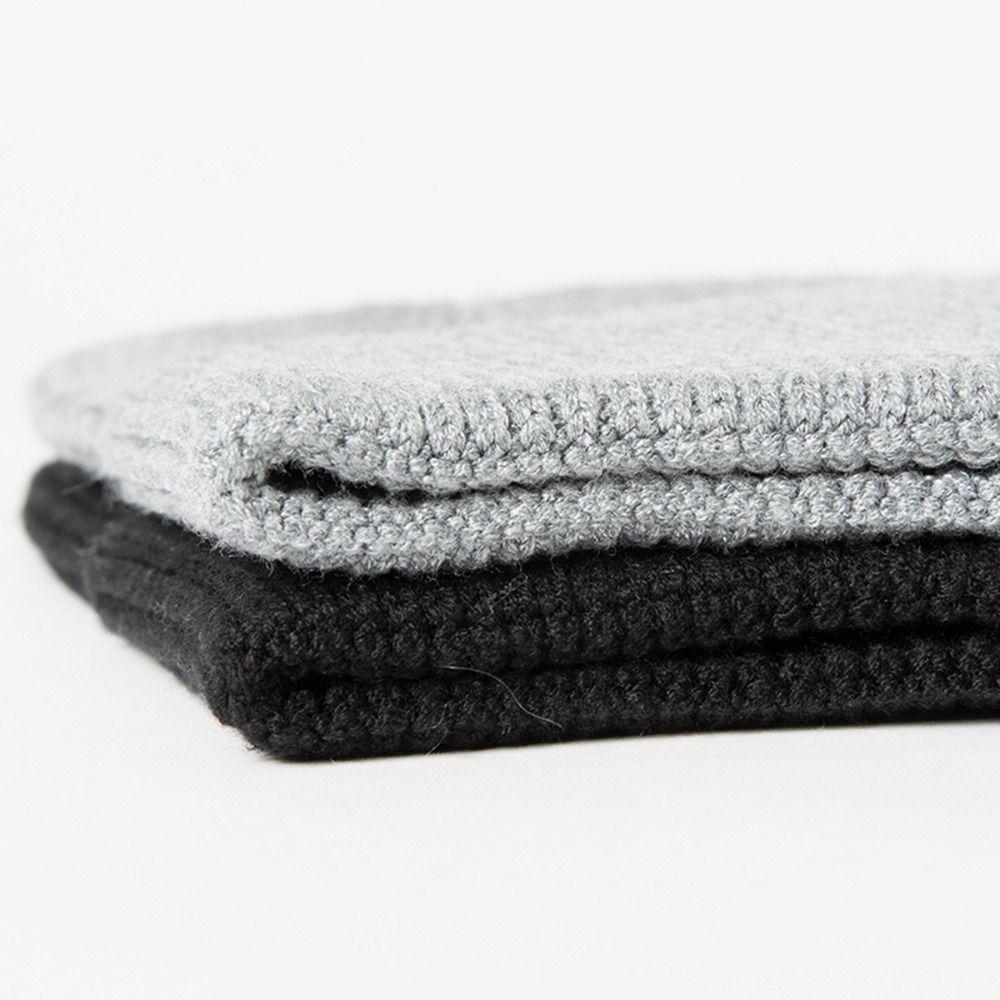 Velvet Lining Beanie Cap Crochet Winter Hat Outdoor Earflap Cap for Men Women