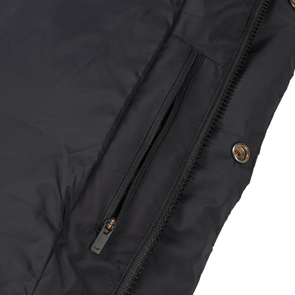 SAUCONY Узор с буквами и воротником-стойкой, теплая модная универсальная куртка-пуховик унисекс, верхняя одежда, черный цвет SC3240215AL-BK01