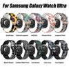 Спортивный силиконовый ремешок с принтом для Samsung Galaxy Watch Ultra 47 мм, ремешок для Galaxy Watch Ultra 47 мм 2025, браслет, ремешки для часов
