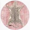 Leopard Print Bedroom Decor Round Rug Fluffy Soft Carpets for Living Room Modern Minimalist Plush Carpet Home Non-slip Floor Mat